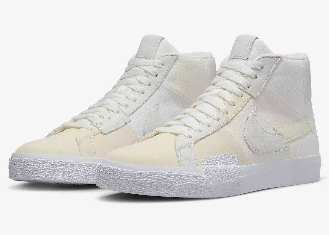 Nike SB Blazer Mid kaetud purje ja valgega