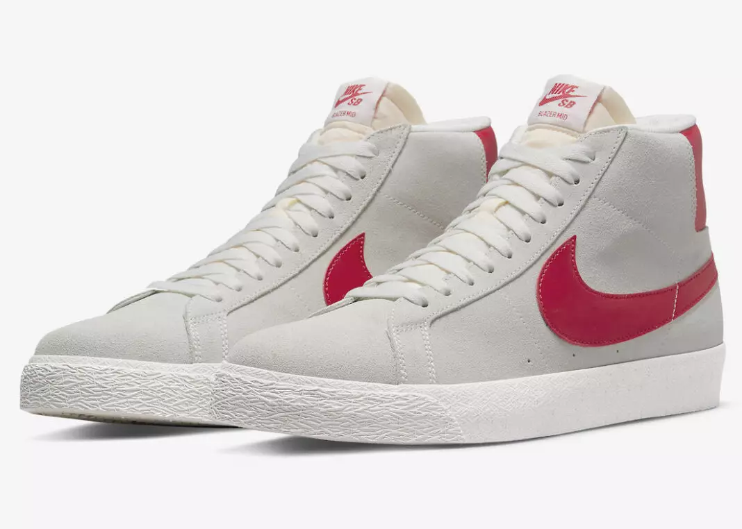 Nike SB Blazer Mid Summit Wit University Rood 864349-109 Releasedatum