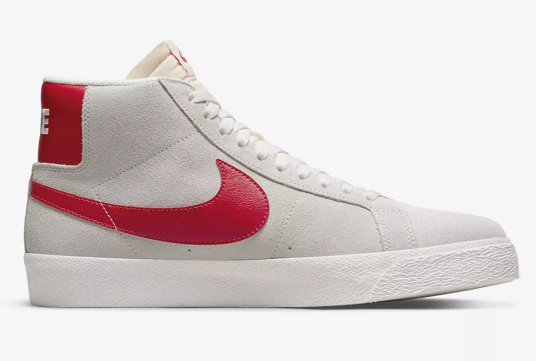 Nike SB Blazer Mid Summit White University Red 864349-109 Fecha de lanzamiento