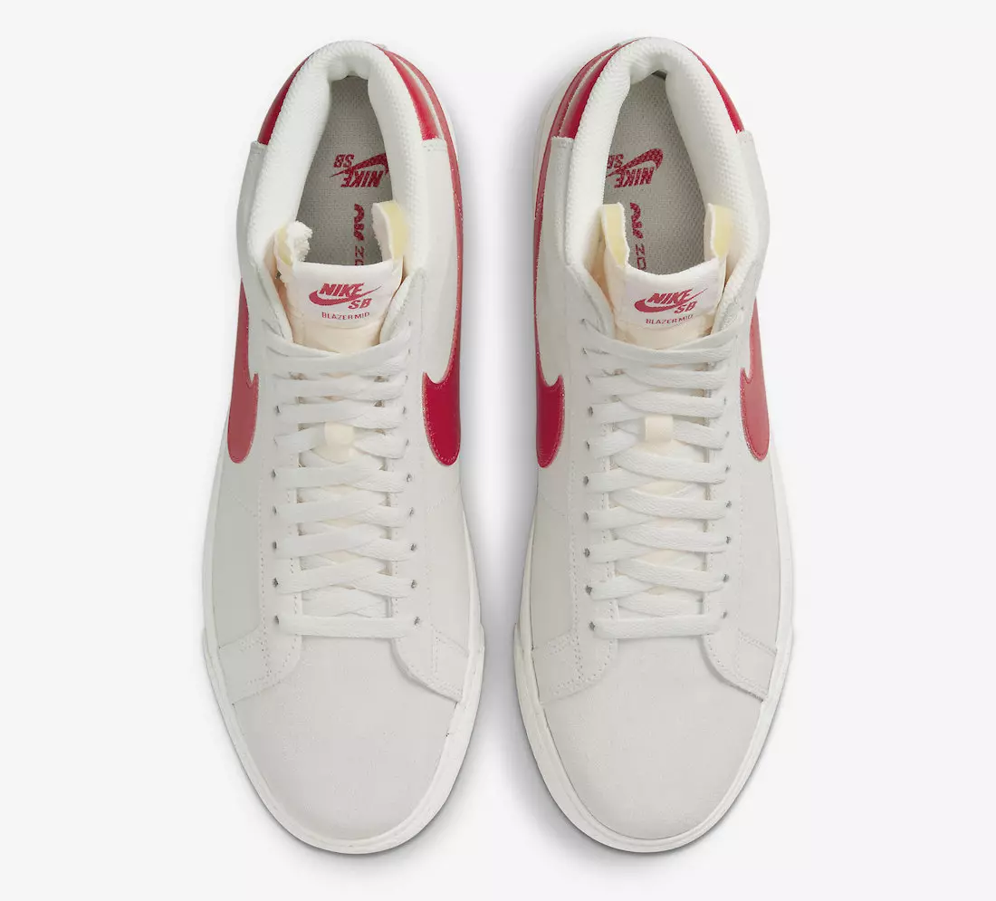 Nike SB Blazer Mid Summit White University Red 864349-109 Дата на пускане