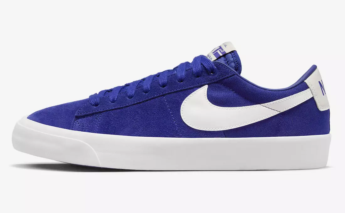 Nike SB Blazer Chini GT Bluu Nyeupe DR9103-400 Tarehe ya Kutolewa