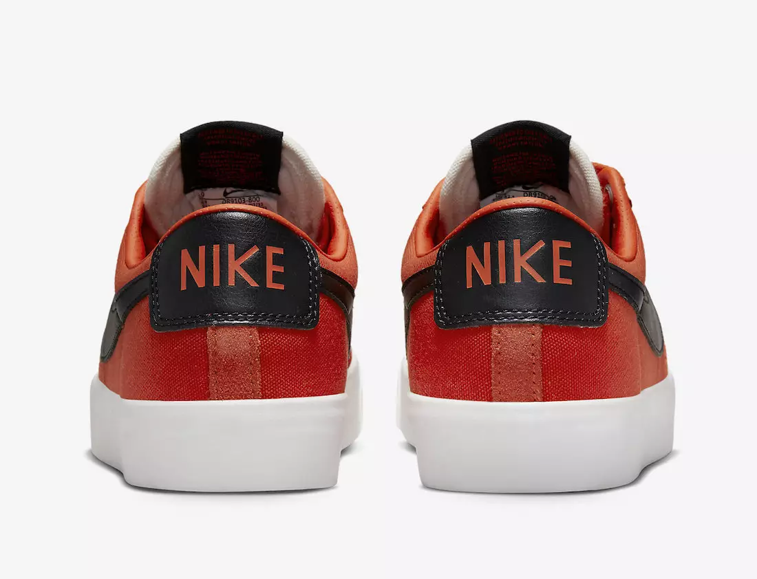 Nike SB Blazer Low GT Orange Black DR9103-800 Дата на издаване