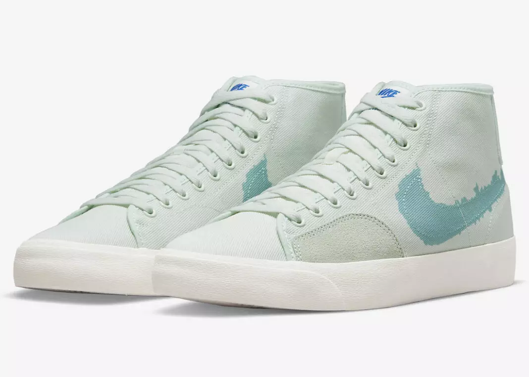 Nike SB Blazer Court Mid Premium Barely Green Boarder Blue DM8553-300 Data premiery