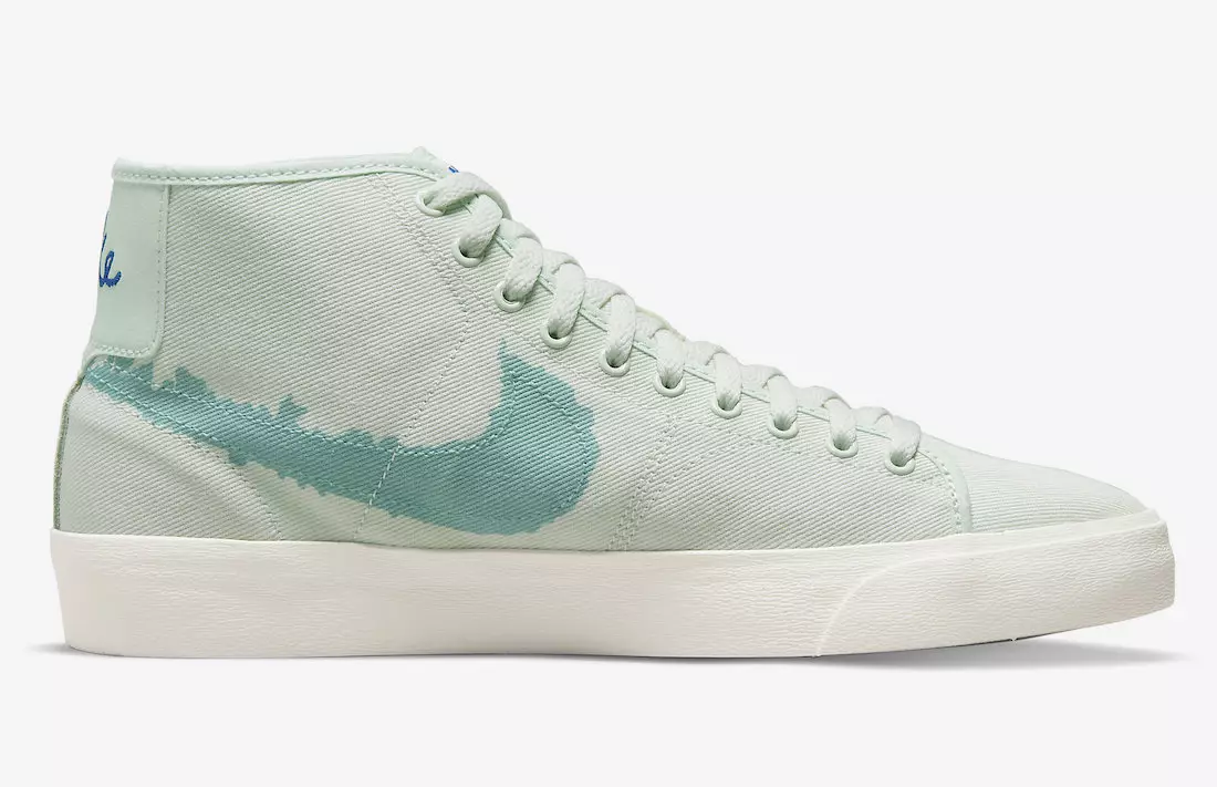 Nike SB Blazer Court Mid Premium дөнгөж Ногоон Boarder Цэнхэр DM8553-300 худалдаанд гарсан огноо