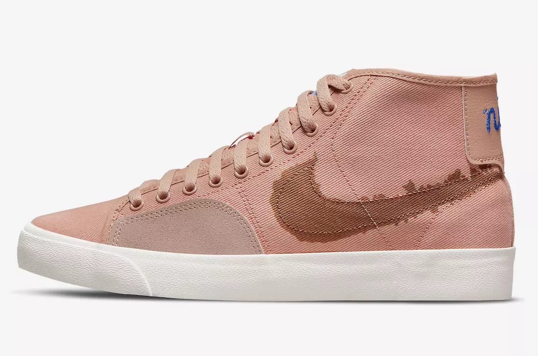 Nike SB Blazer Geriicht Mëtt Premium Rose Whisper DM8553-601 Release Datum