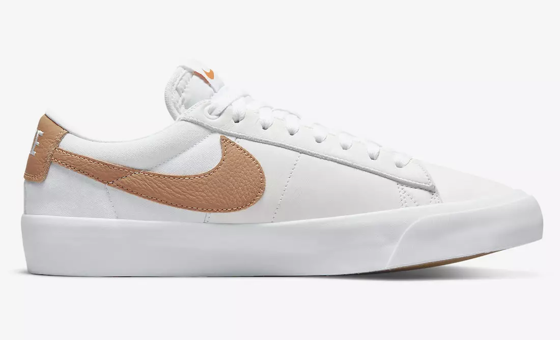 Nike SB Blazer Cognac Solas Íseal DQ3502-100 Dáta Eisiúna