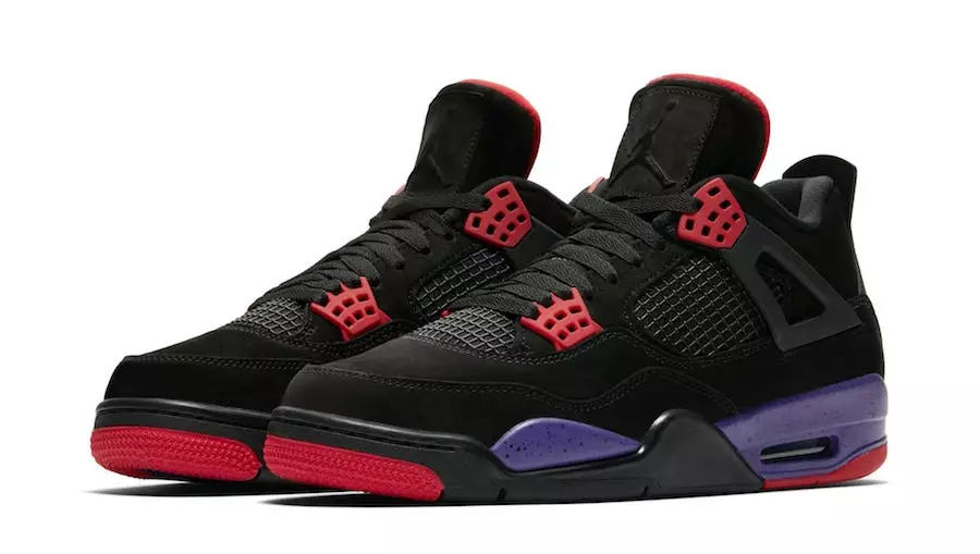 Air Jordan 4 Raptors Black Court Purple AQ3816-065 Çıkış Tarihi