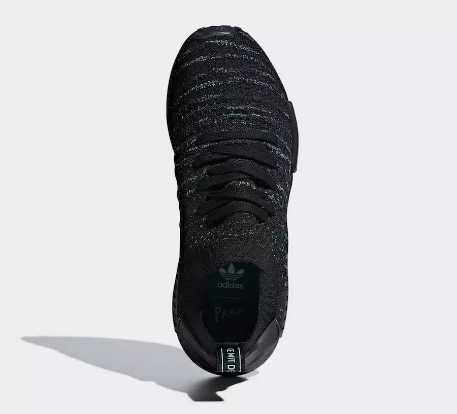 Parley adidas NMD R1 STLT קאָר שווארצע AQ0943 מעלדונג טאָג