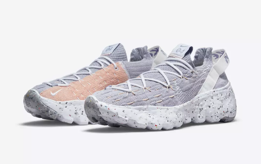 Nike Space Hippie 04 Күлгін таң ақ күн батуы реңкі CZ6398-510 Шығарылған күні