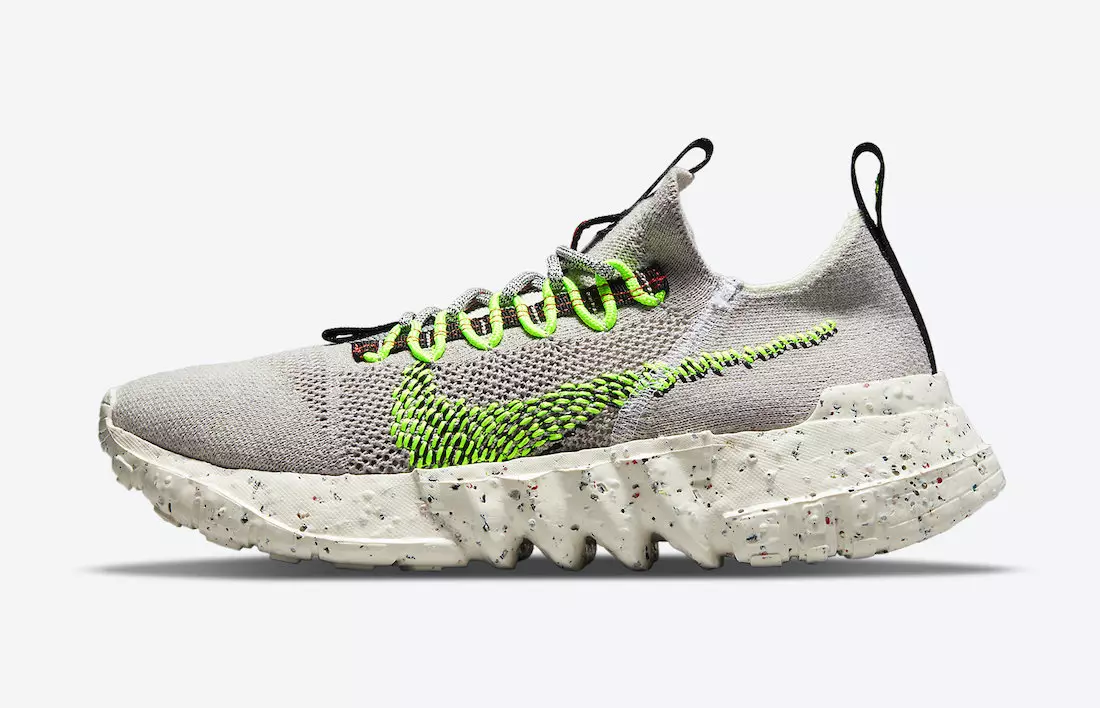 Nike Space Hippie 01 Vast Grey Electric Green DJ3056-004 გამოშვების თარიღი