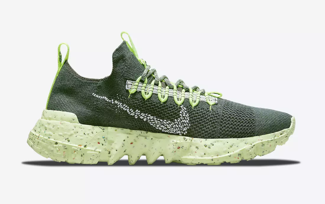 Санаи барориши Nike Space Hippie 01 Carbon Green DJ3056-300