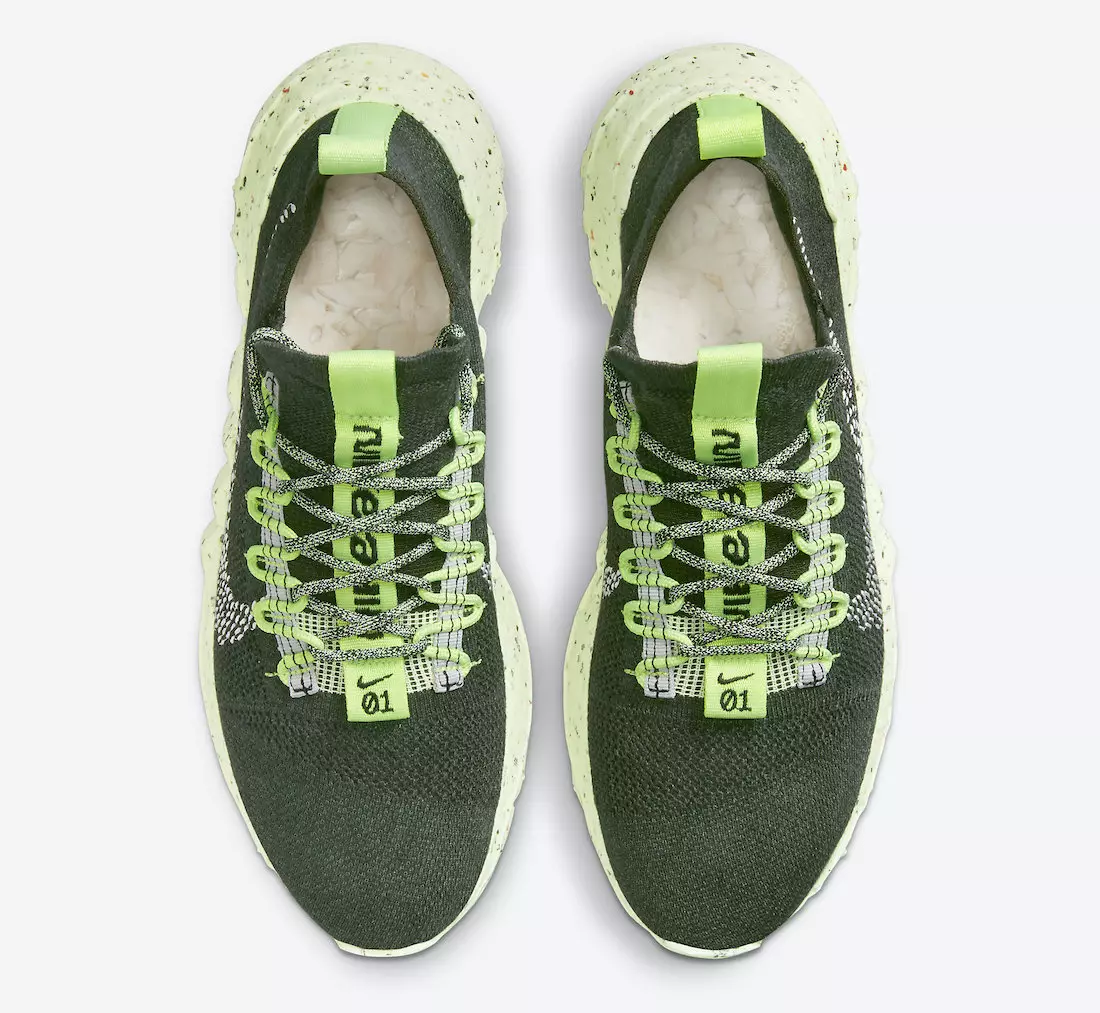 Nike Space Hippie 01 Carbon Green DJ3056-300 Megjelenés dátuma