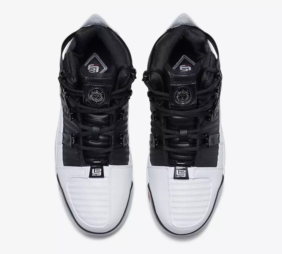 Nike LeBron 3 Home White Black Varsity Crimson AO2434-101 Ngày phát hành