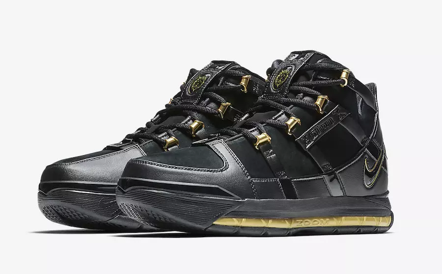 Nike LeBron 3 Black Gold AO2434-001 2018 Chiqarilgan Sana