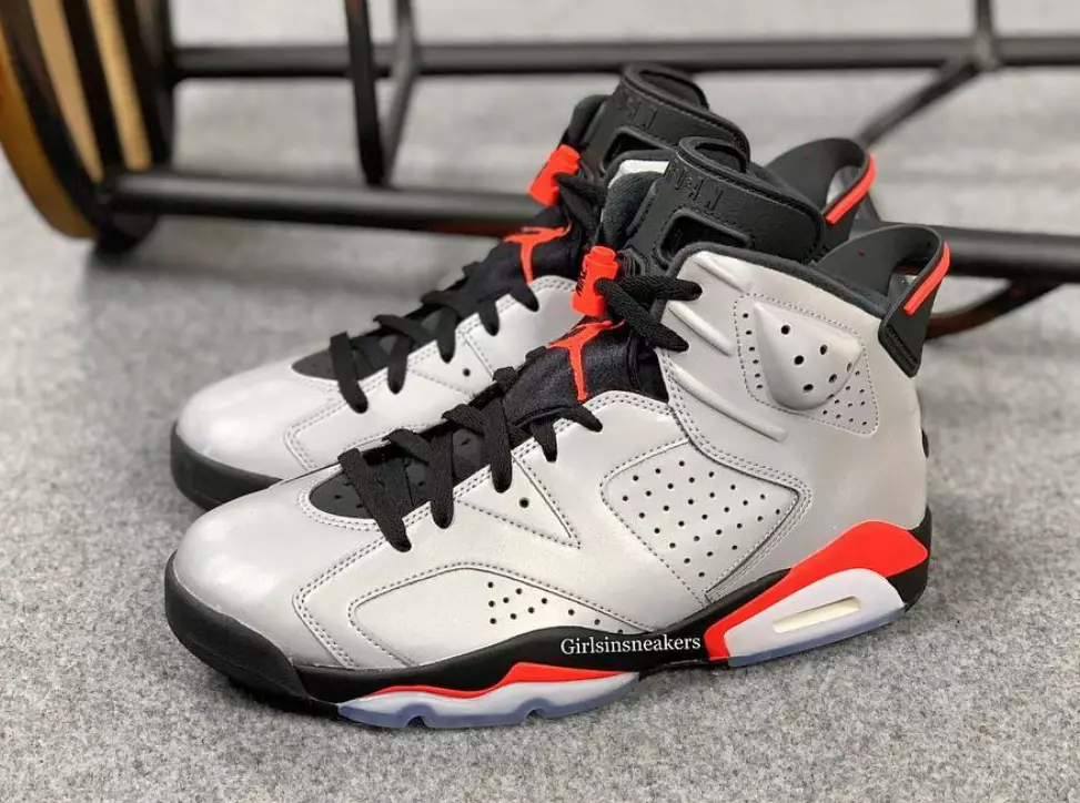 Air Jordan 6 3M רעפלעקטיווע ינפרערעד מעלדונג טאָג