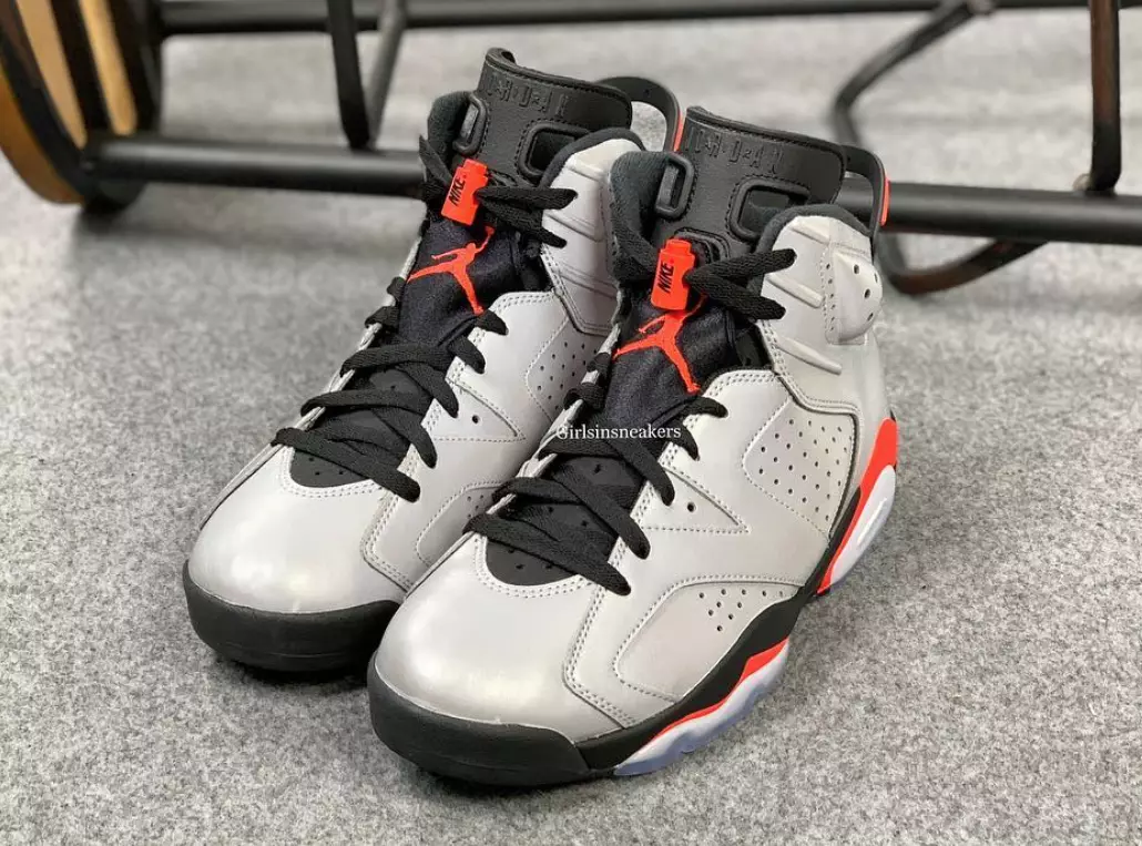 Air Jordan 6 3M רעפלעקטיווע ינפרערעד מעלדונג טאָג