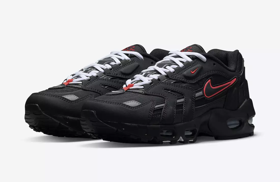 Nike Air Max 96 II Black Sport Red Сафед DC9409-002 Санаи барориши