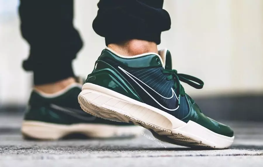 Непоразен Nike Kobe 4 Protro Dark Green Bucks CQ3869-301 Датум на издавање