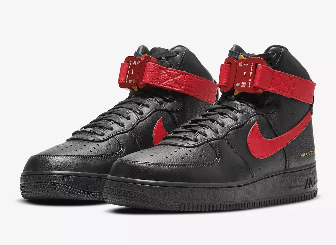 Matthew M Williams Alyx Nike Air Force 1 High Black University Red CQ4018-004 Datum izdaje