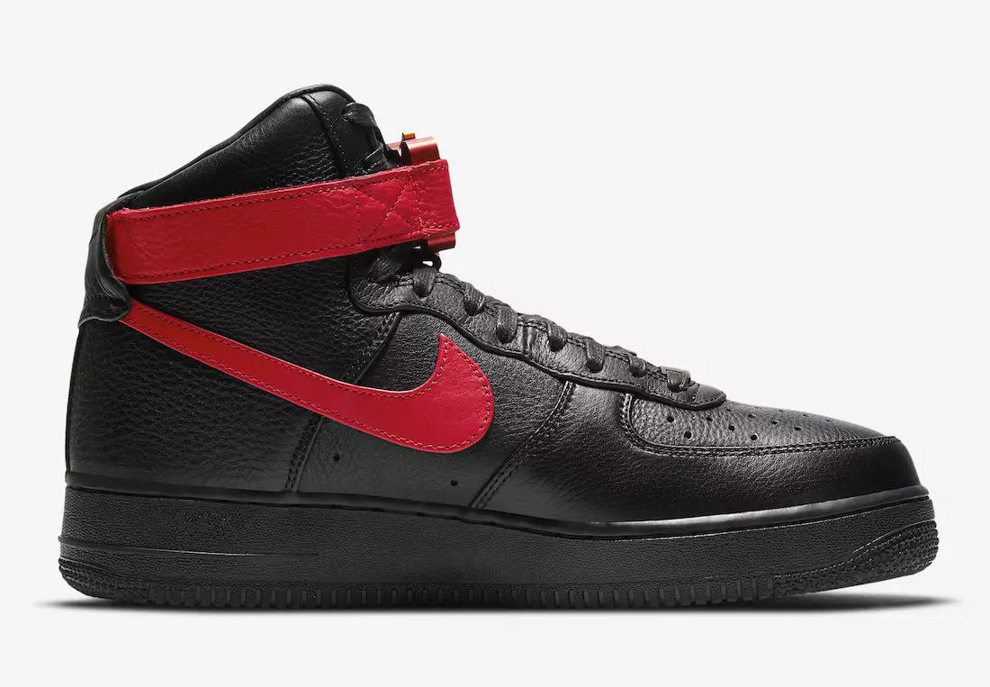 Matthew M Williams Alyx Nike Air Force 1 High Black University Red CQ4018-004 Чыгарылган датасы