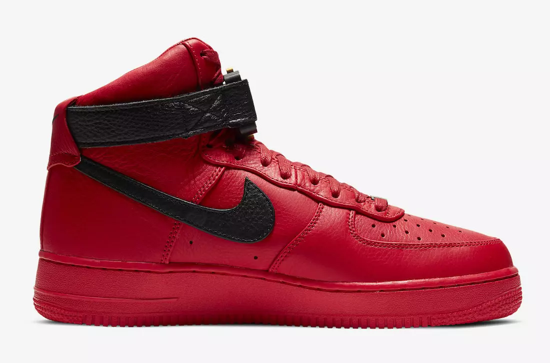 Matthew M Williams Alyx Nike Air Force 1 High University Red CQ4018-601 Releasedatum