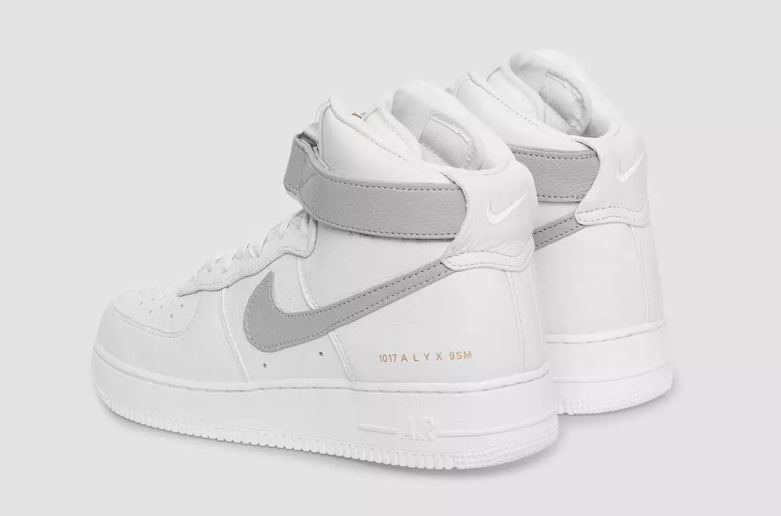 Alyx x Nike Air Force 1 High White Wolf Gray CQ4018-104 Tarehe ya Kutolewa