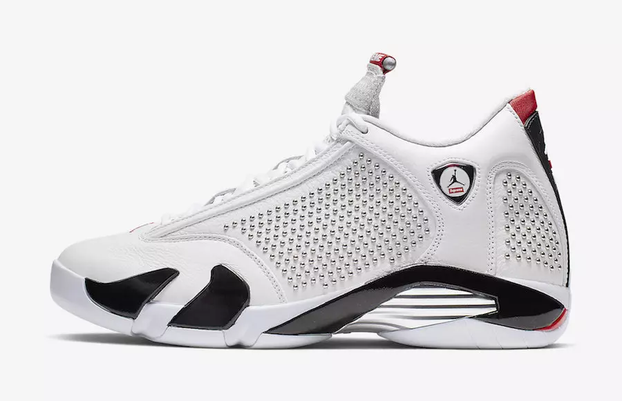 Supreme Air Jordan 14 White University Red BV7630-106 Ipprezzar tad-Data tar-Rilaxx