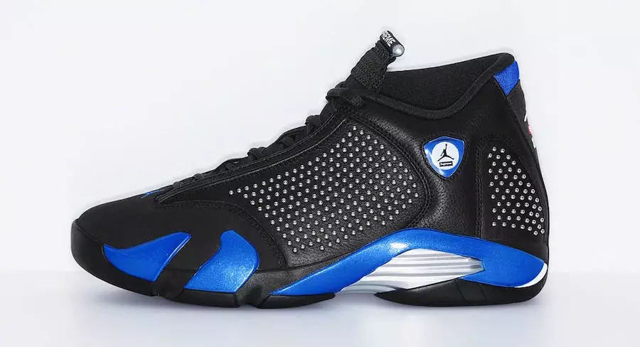 Supreme Air Jordan 14 Black Varsity Royal BV7630-004 Datum vydání Cena