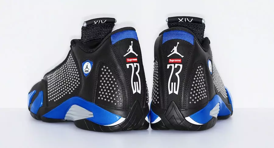 Supreme Air Jordan 14 Black Varsity Royal BV7630-004 Datum izdaje Cena