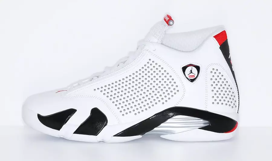 Ieweschte Air Jordan 14 White Universitéit Red BV7630-106 Release Datum Präis