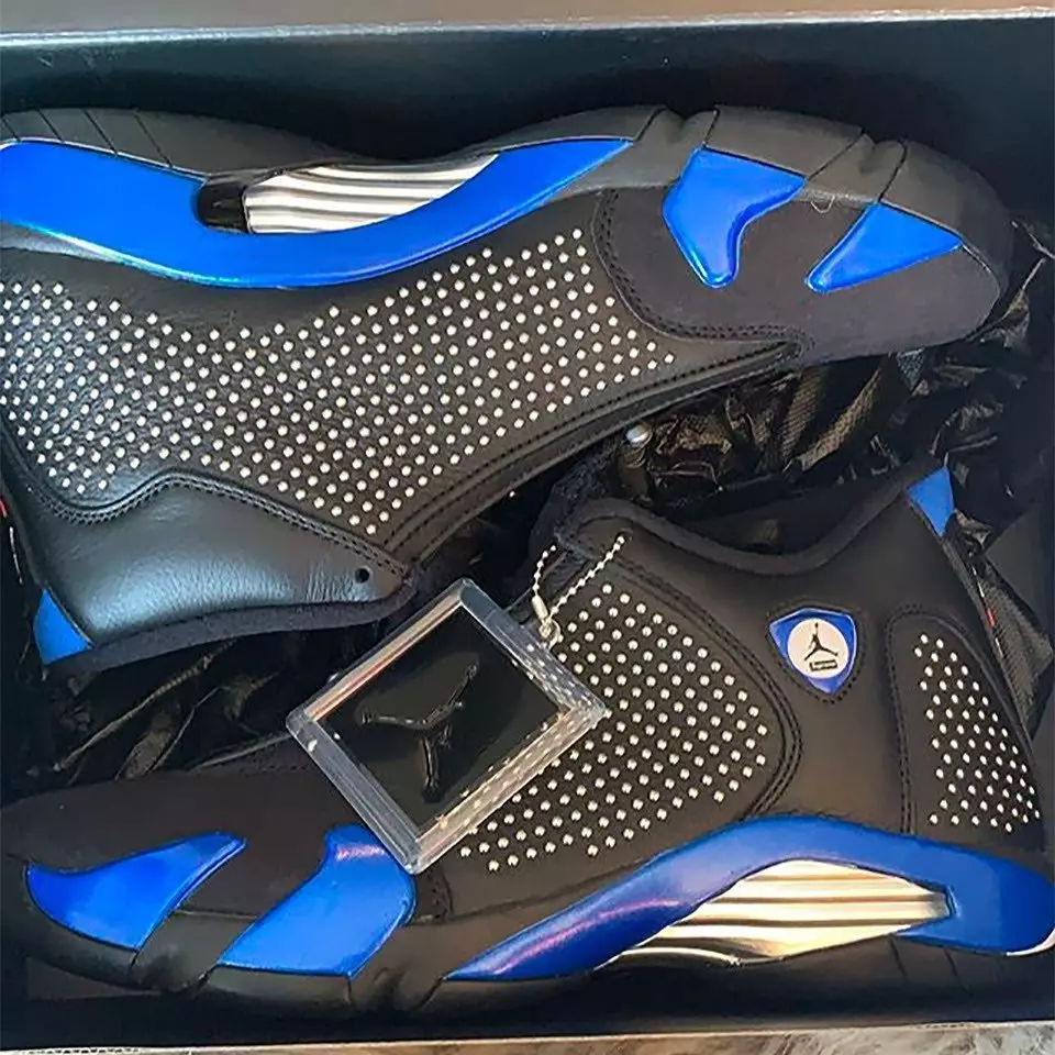 Supreme Air Jordan 14 Schwarz Varsity Royal BV7630-004