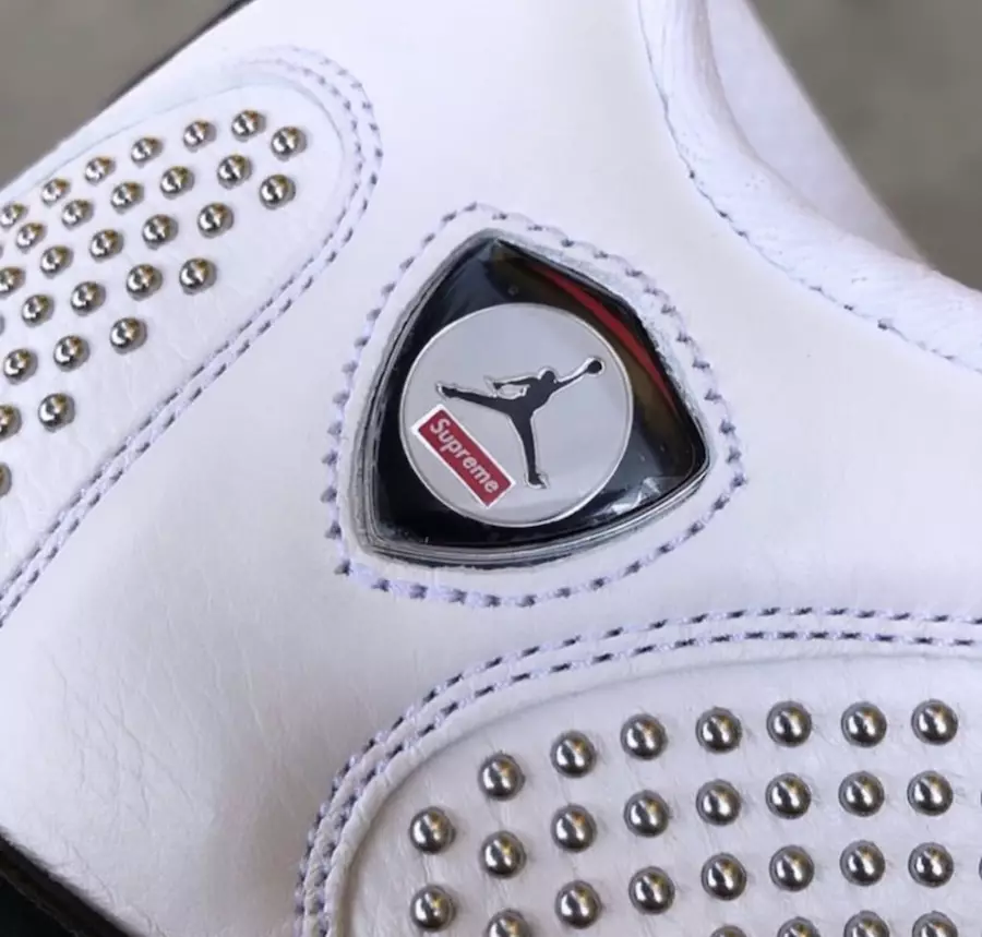 Supreme Air Jordan 14 White University Red BV7630-106 Release Info