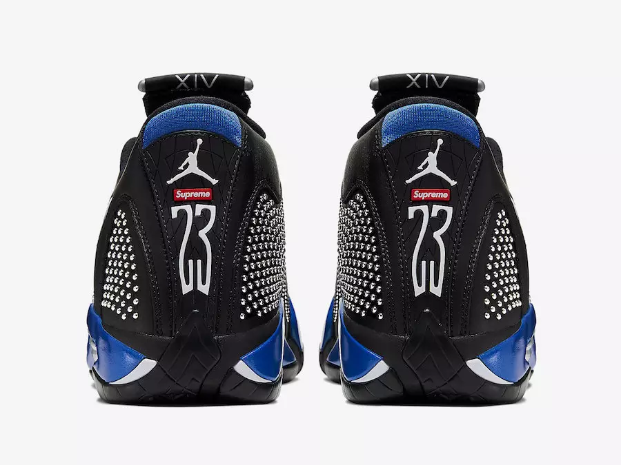 Supreme Air Jordan 14 Black Varsity Royal BV7630-004 Дата випуску Ціна