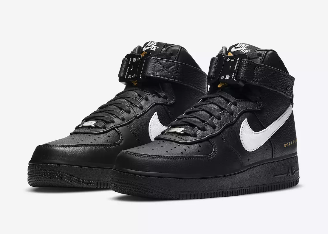 Alyx Nike Air Force 1 kõrge mustvalge CQ4018-002 väljalaskekuupäev