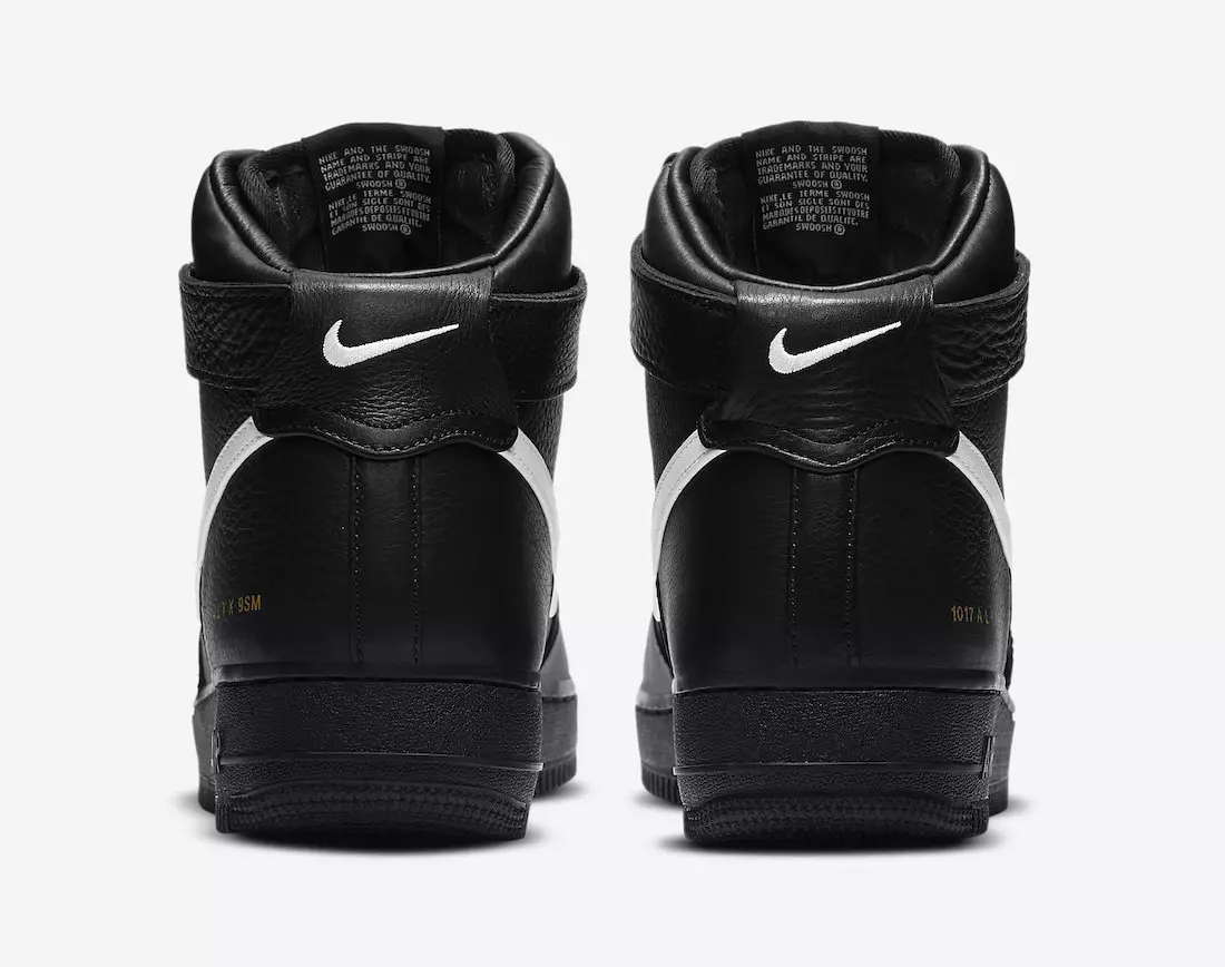 Alyx Nike Air Force 1 High Black White CQ4018-002 Ngày phát hành