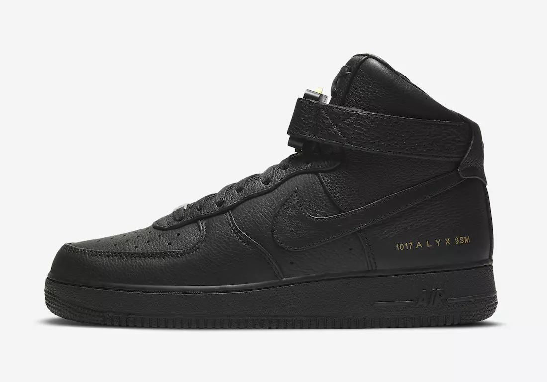 Alyx Nike Air Force 1 Yüksək Qara Qızıl