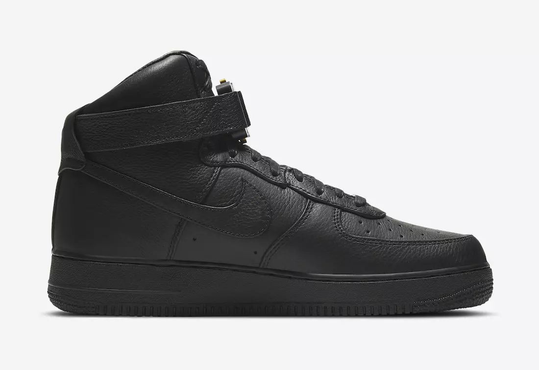 Alyx Nike Air Force 1 High Black Gold CQ4018-001 ဖြန့်ချိသည့်ရက်စွဲ