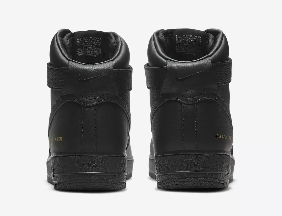 Alyx Nike Air Force 1 High Black Gold CQ4018-001 Data premiery