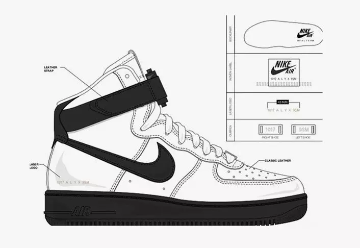 תאריך היציאה של Alyx Nike Air Force 1