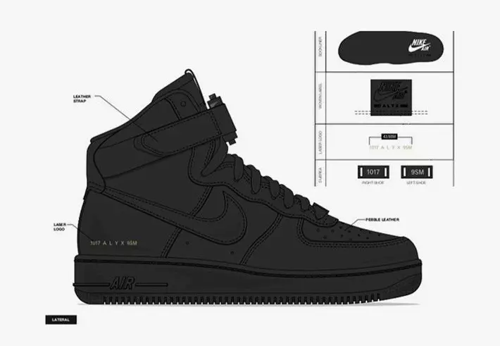 Data lansării Alyx Nike Air Force 1