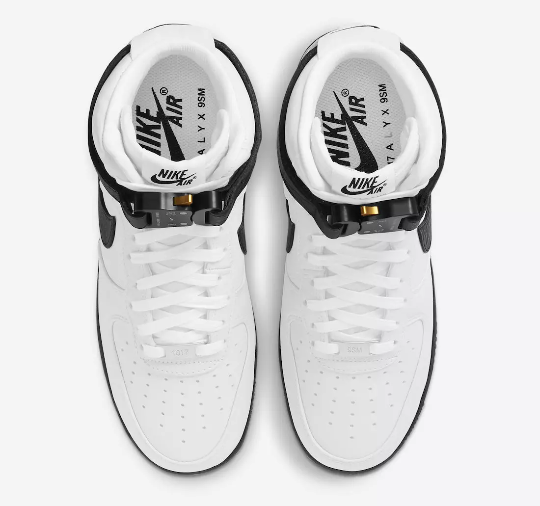 Alyx Nike Air Force 1 Haute Blanche Noir CQ4018-101 Date de sortie