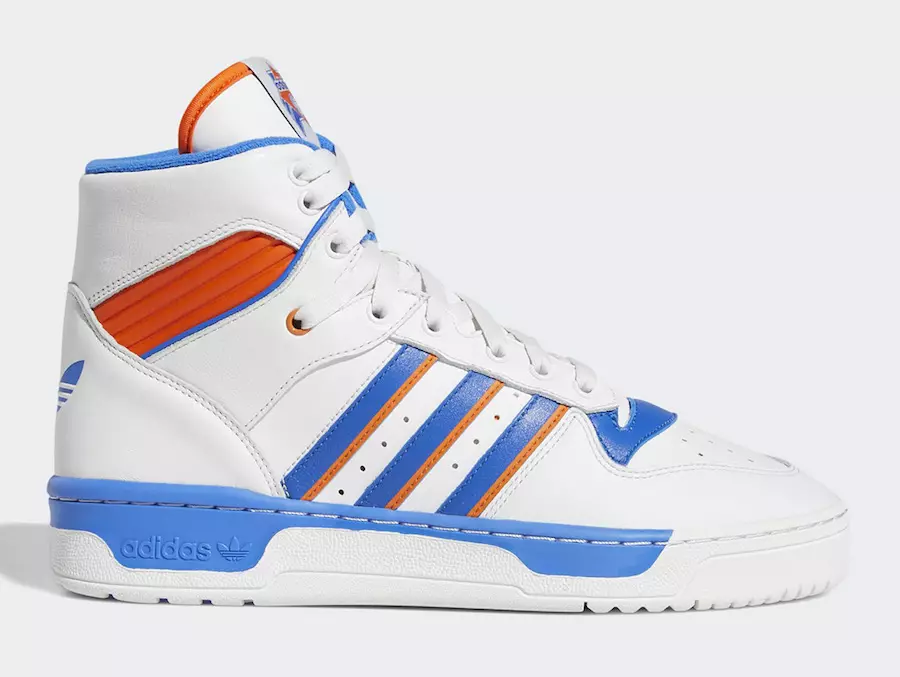 Adidas Rivalry Hi Knicks Белый Синий Оранжевый F34139 Дата выпуска