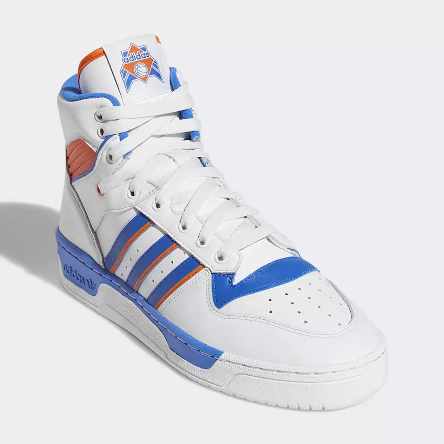 adidas Rivalry Hi Knicks White Blue Orange Tarehe ya Kutolewa