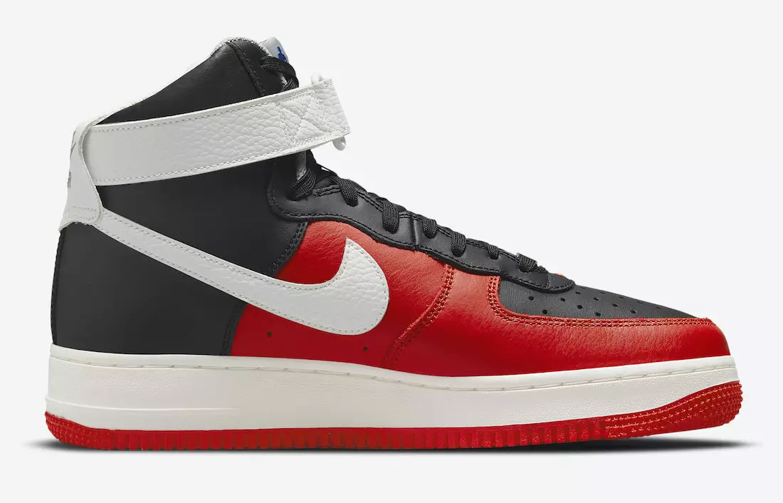 NBA Nike Air Force 1 High Nero Cile Rosso Bianca Vela DC8870-001 Data di rilascio