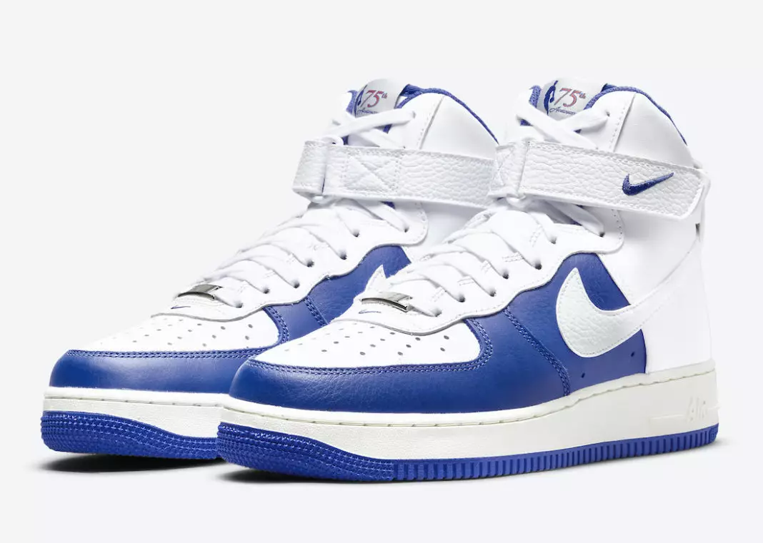 NBA Nike Air Force 1 High White Hyper Royal DC8870-100 Megjelenési dátum