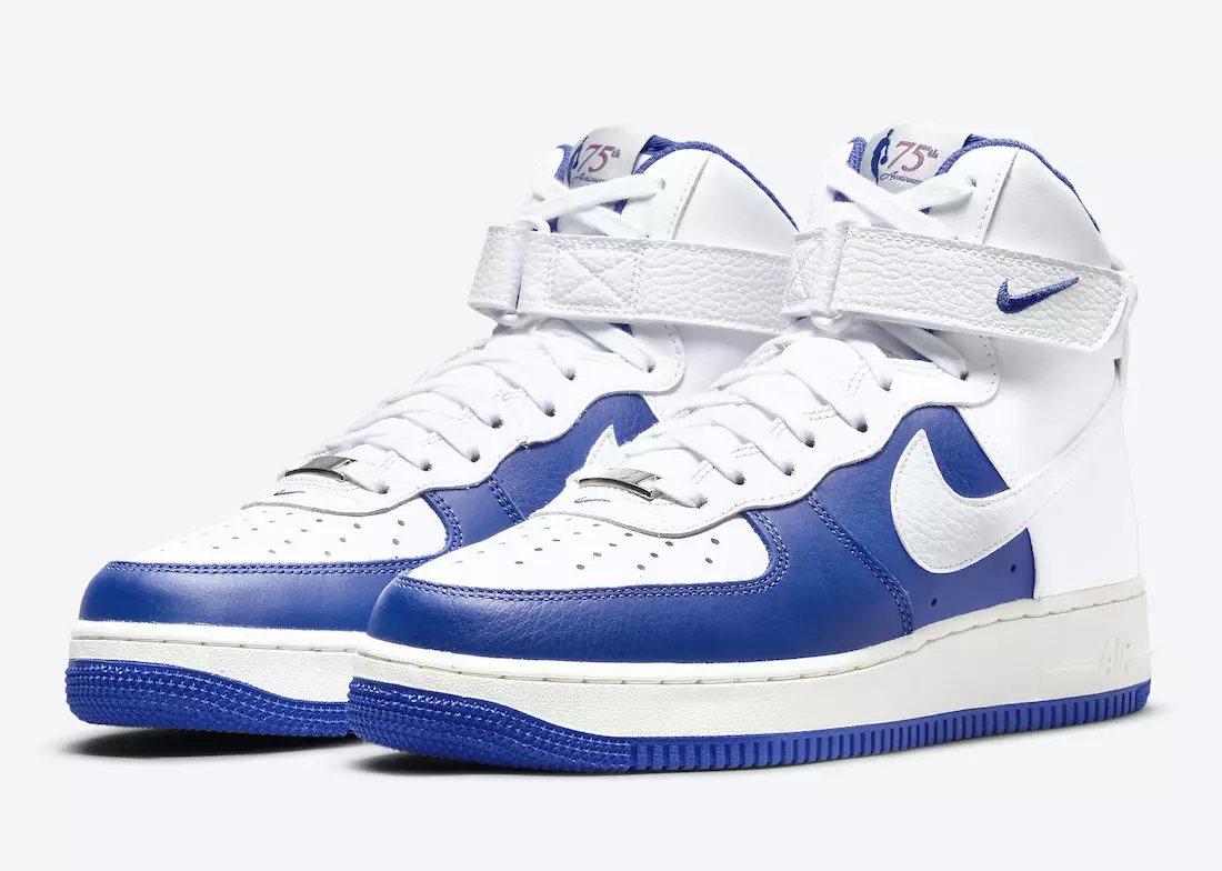 NBA x Nike Air Force 1 High Releasing v kraljevski in beli barvi