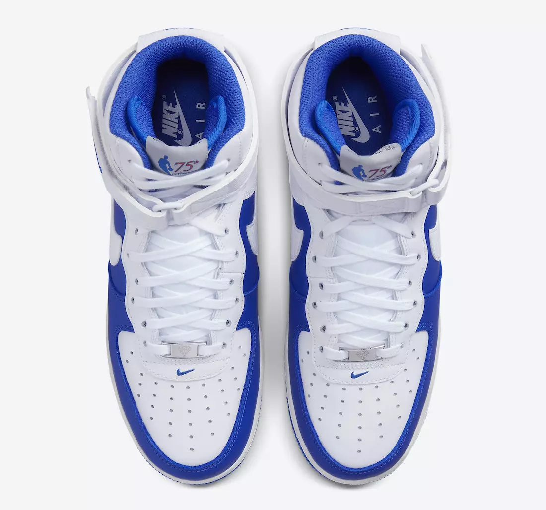 NBA Nike Air Force 1 High White Hyper Royal DC8870-100 Ημερομηνία κυκλοφορίας