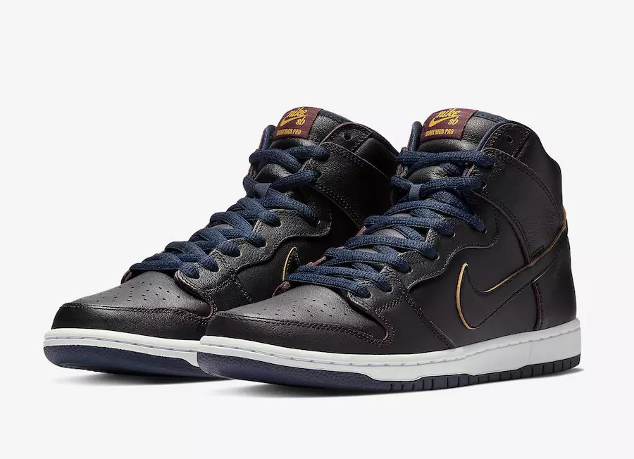 NBA Nike SB Dunk High Cleveland Cavaliers BQ6392-001 Dáta Eisiúna