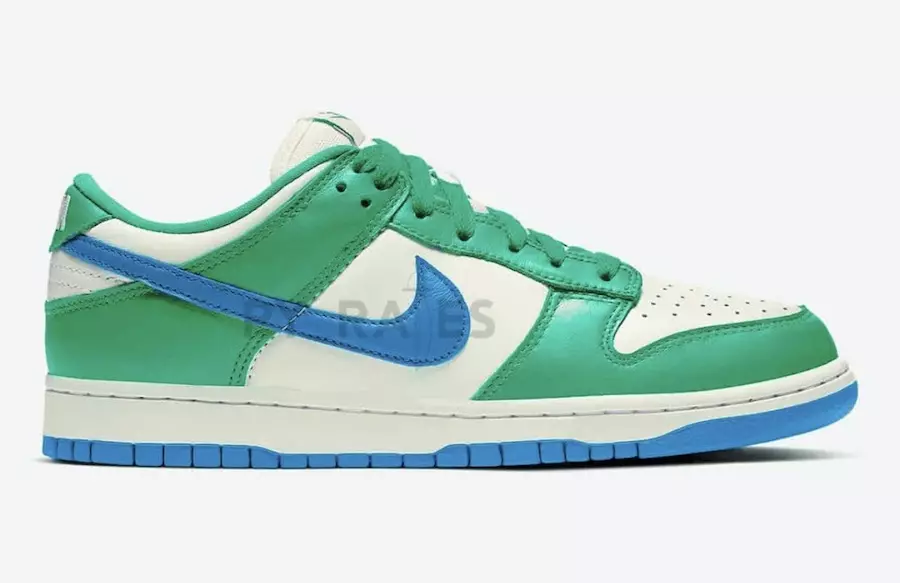 Kasina Nike Dunk Low Sail Сафед Нептун Green Industrial Blue Санаи озод