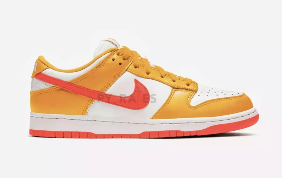 Kasina Nike Dunk Íseal Pearl White University Gold Melon Tint Dáta Eisiúna